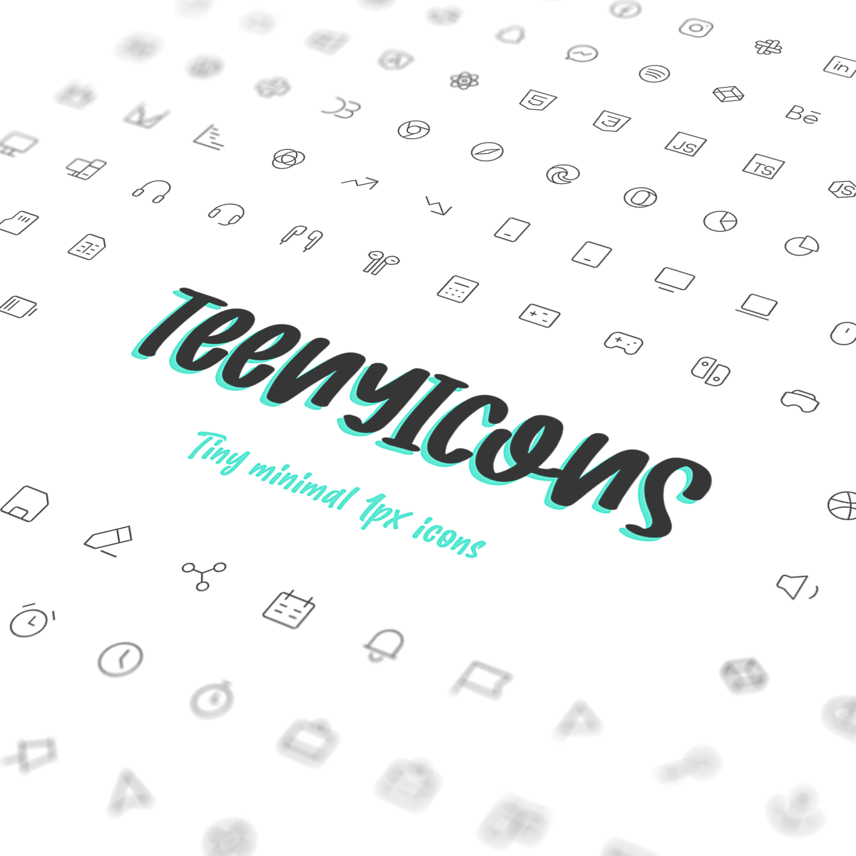 Teenyicons — Tiny minimal 1px icons